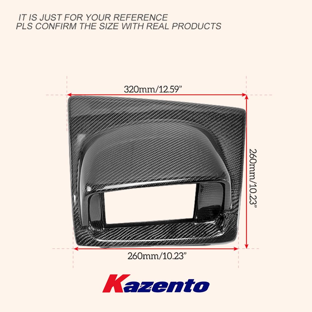 Kazento For Nissan Skyline R34 GTR GTT (7in only) MFD Cover Carbon Multi Function Devise Kazento Carbon Parts 车身侧板 R34-MFD-7IN-CF