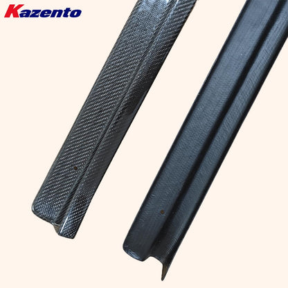 Kazento For Nissan Skyline R34 GTR GTT Carbon Front Side Door Sill Panel Trim Cover Pair Kazento Carbon Parts 车身侧板 R34-DS-CF