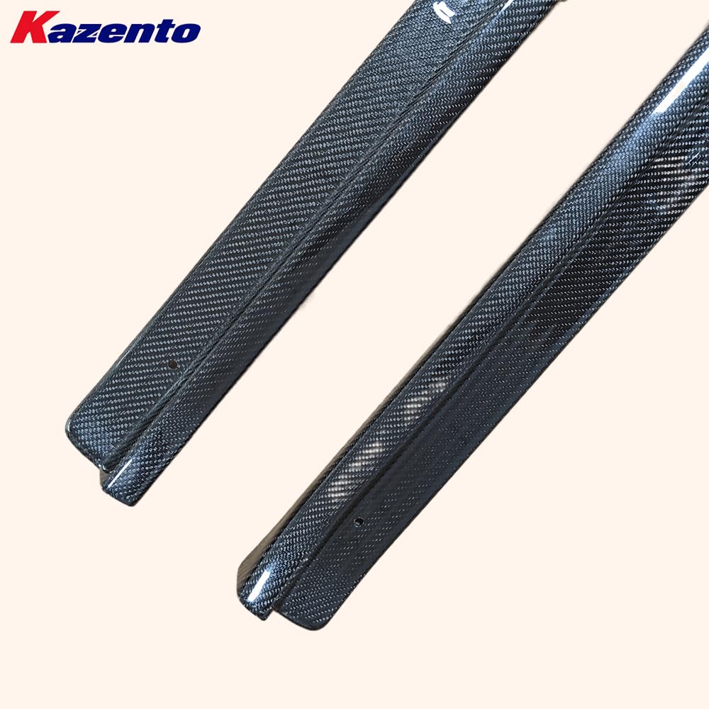 Kazento For Nissan Skyline R34 GTR GTT Carbon Front Side Door Sill Panel Trim Cover Pair Kazento Carbon Parts 车身侧板 R34-DS-CF