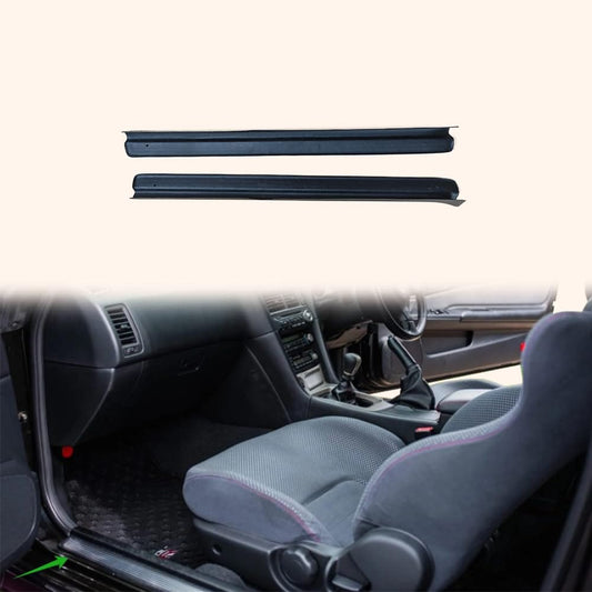 Kazento For Nissan Skyline R34 GTR GTT Carbon Front Side Door Sill Panel Trim Cover Pair Kazento Carbon Parts 车身侧板 R34-DS-CF