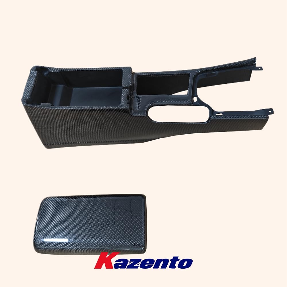Kazento For Nissan Skyline R34 GTR GTT Carbon Interior Center Console Armrest (RHD Only) Kazento Carbon Parts 车身侧板 R34-CONSOLE-OE-CF
