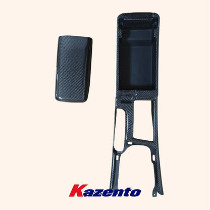 Kazento For Nissan Skyline R34 GTR GTT Carbon Interior Center Console Armrest (RHD Only) Kazento Carbon Parts 车身侧板 R34-CONSOLE-OE-CF