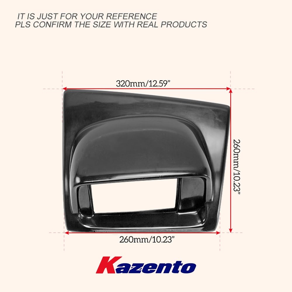 Kazento For Nissan Skyline R34 GTR MFD Cover 7inch LCD (will also fit GTT) Fiberglass Kazento Carbon Parts 车身侧板 R34-MFD-7IN-FRP