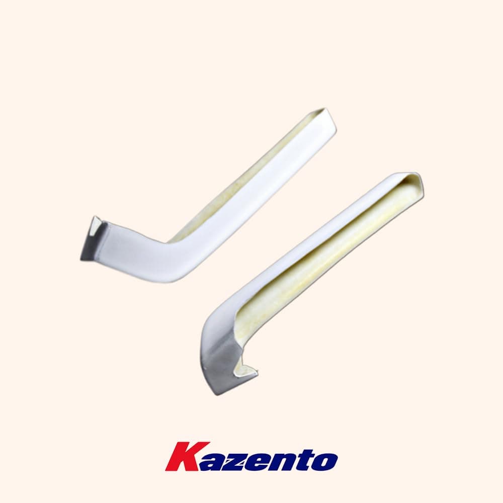 Kazento For Nissan Skyline R34 GTR NIS FRP Unpaint Rear Bumper Side Spat Splitter Lip Kazento Carbon Parts 车身侧板 R34-SPAT-FRP