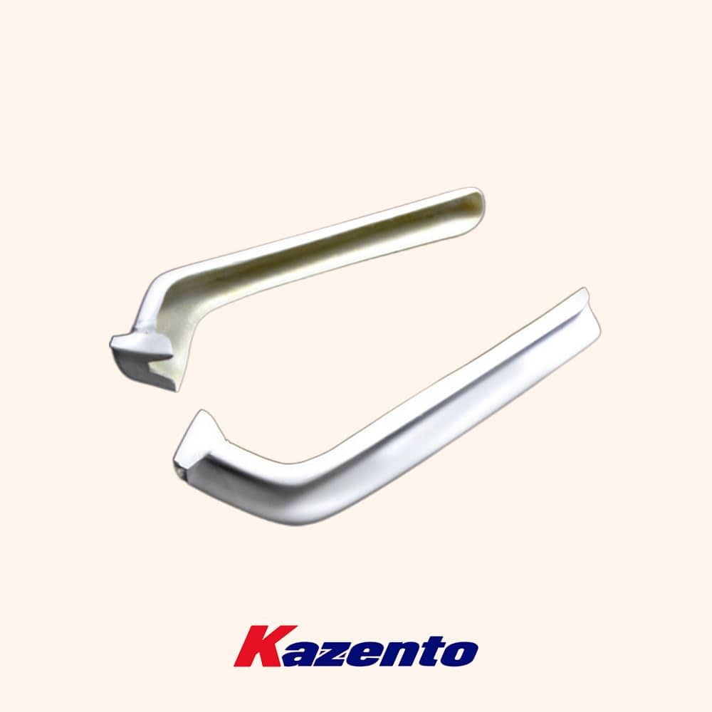 Kazento For Nissan Skyline R34 GTR NIS FRP Unpaint Rear Bumper Side Spat Splitter Lip Kazento Carbon Parts 车身侧板 R34-SPAT-FRP
