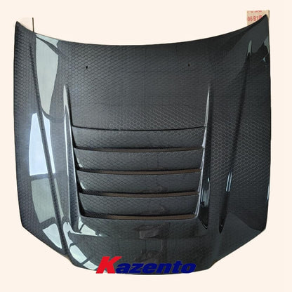 Kazento For Nissan Skyline R34 GTR NIS Style Honeycomb Carbon Fiber Front Hood Bonnet Kazento Carbon Parts 车身侧板 R34-HOOD-NIS-GTR-HCF