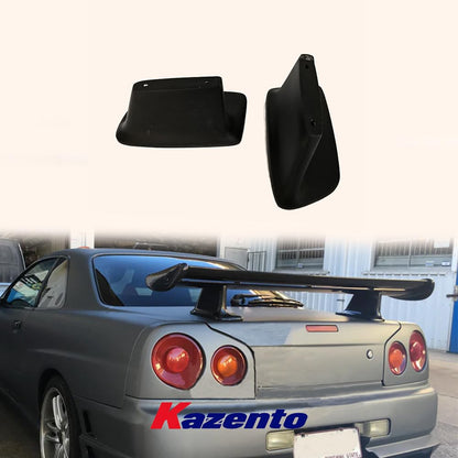 Kazento For Nissan Skyline R34 GTR OE Short Type Spoiler Leg (13cm height, only use with GTR OE middle blade) Kazento Carbon Parts 车身侧板 R34-LEG-OE-SHORT-FRP