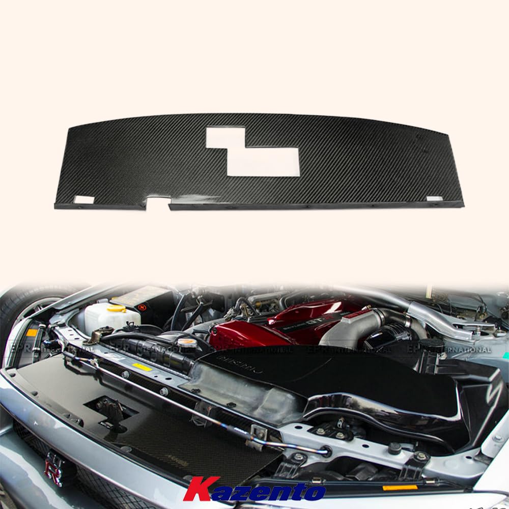 Kazento For Nissan Skyline R34 GTR Only Front Engine Cooling Panel Carbon Fiber
