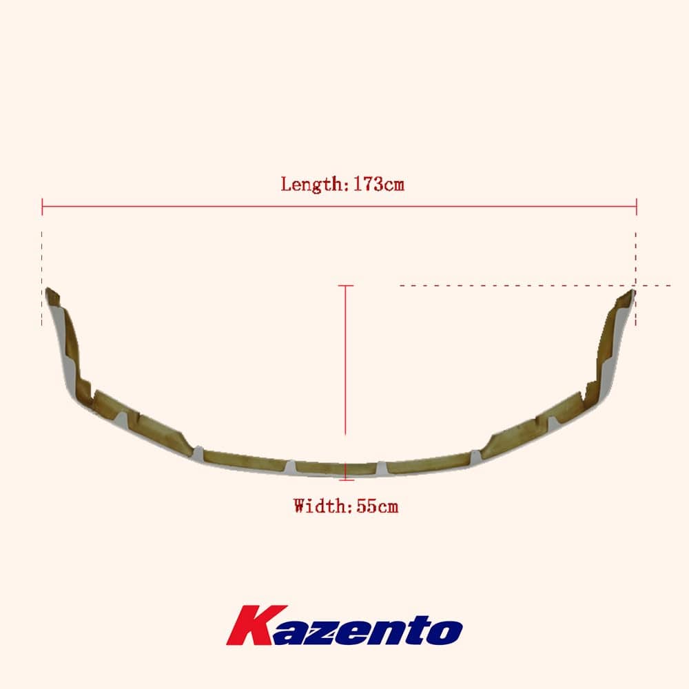 Kazento For Nissan Skyline R34 GTR Only N Style Fiberglass FRP Unpaint Front Bumper Lip Kazento Carbon Parts 车身侧板 R34-FL-NIS-GTR-FRP