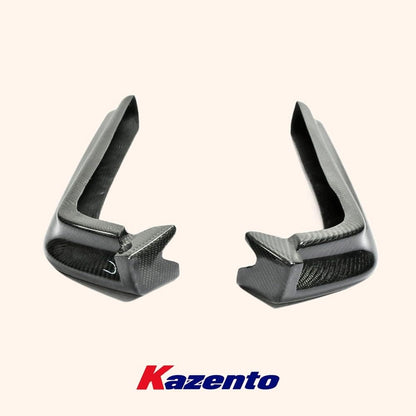 Kazento For Nissan Skyline R34 (GTR Only) NIS Style Carbon Rear Bumper Spat Splitter 2pc Kazento Carbon Parts 车身侧板 R34-SPAT-CF