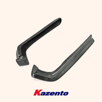 Kazento For Nissan Skyline R34 (GTR Only) NIS Style Carbon Rear Bumper Spat Splitter 2pc Kazento Carbon Parts 车身侧板 R34-SPAT-CF