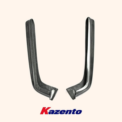 Kazento For Nissan Skyline R34 (GTR Only) NIS Style Carbon Rear Bumper Spat Splitter 2pc Kazento Carbon Parts 车身侧板 R34-SPAT-CF