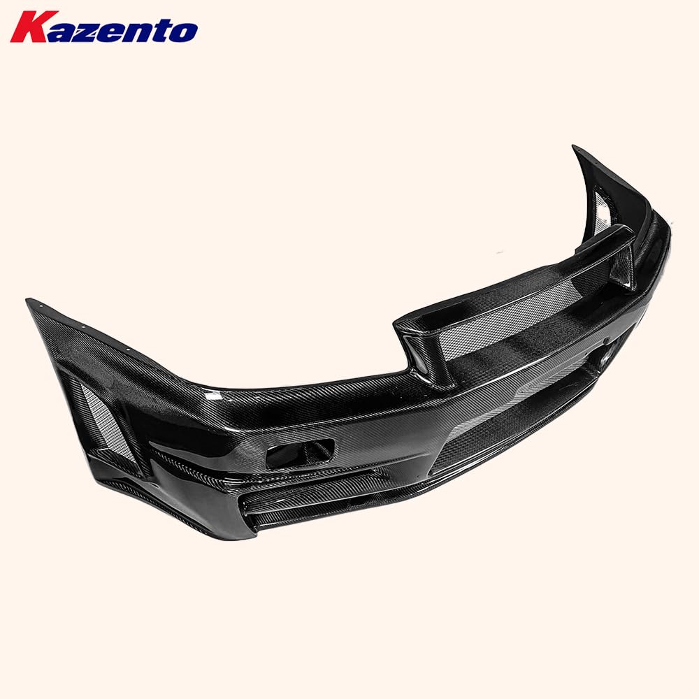 Kazento For Nissan Skyline R34 (GTR Only) NIS Type ZTune Carbon Fiber Front Bumper Kazento Carbon Parts 车身侧板 R34-FB-ZT-GTR-CF
