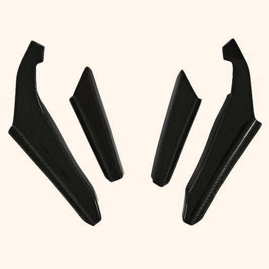 Kazento For Nissan Skyline R34 (GTR Only) OE Style Front Bumper Canards 4pcs/kits Kazento Carbon Parts 车身侧板 R34-CANA-OE-CF