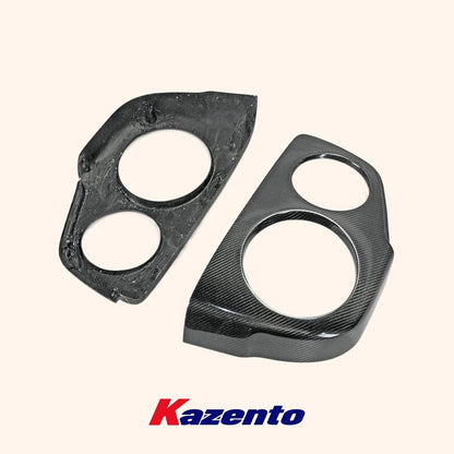 Kazento For Nissan Skyline R34 GTR Only Rear Trunk Tail Light Cover Panel Carbon