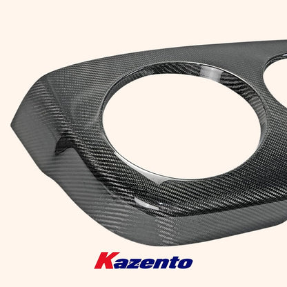 Kazento For Nissan Skyline R34 GTR Only Rear Trunk Tail Light Cover Panel Carbon