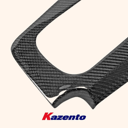 Kazento For Nissan Skyline R34 GTR (RHD AUTO only) KZ Carbon Fiber Gear Surround Cover Kazento Carbon Parts 车身侧板 R34-CONSOLE-OE-R-CF