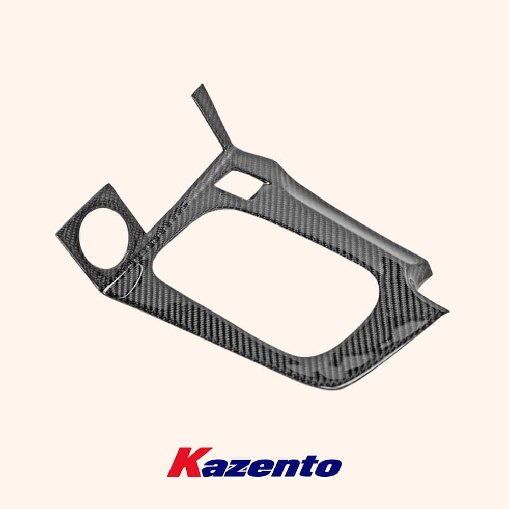 Kazento For Nissan Skyline R34 GTR (RHD AUTO only) KZ Carbon Fiber Gear Surround Cover Kazento Carbon Parts 车身侧板 R34-CONSOLE-OE-R-CF