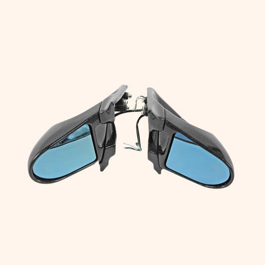 Kazento For Nissan Skyline R34 (GTR RHD only) KZ Carbon Fiber Side Door Aero Mirror Pair Kazento Carbon Parts 车身侧板 R34-MC-TI-GND-R-CF