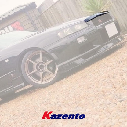 Kazento For Nissan Skyline R34 GTR Type-R URAS Style Fiberglass Unpaint Hood Bonnet Lip Kazento Carbon Parts 车身侧板 R34-HDL-TYPER-FRP