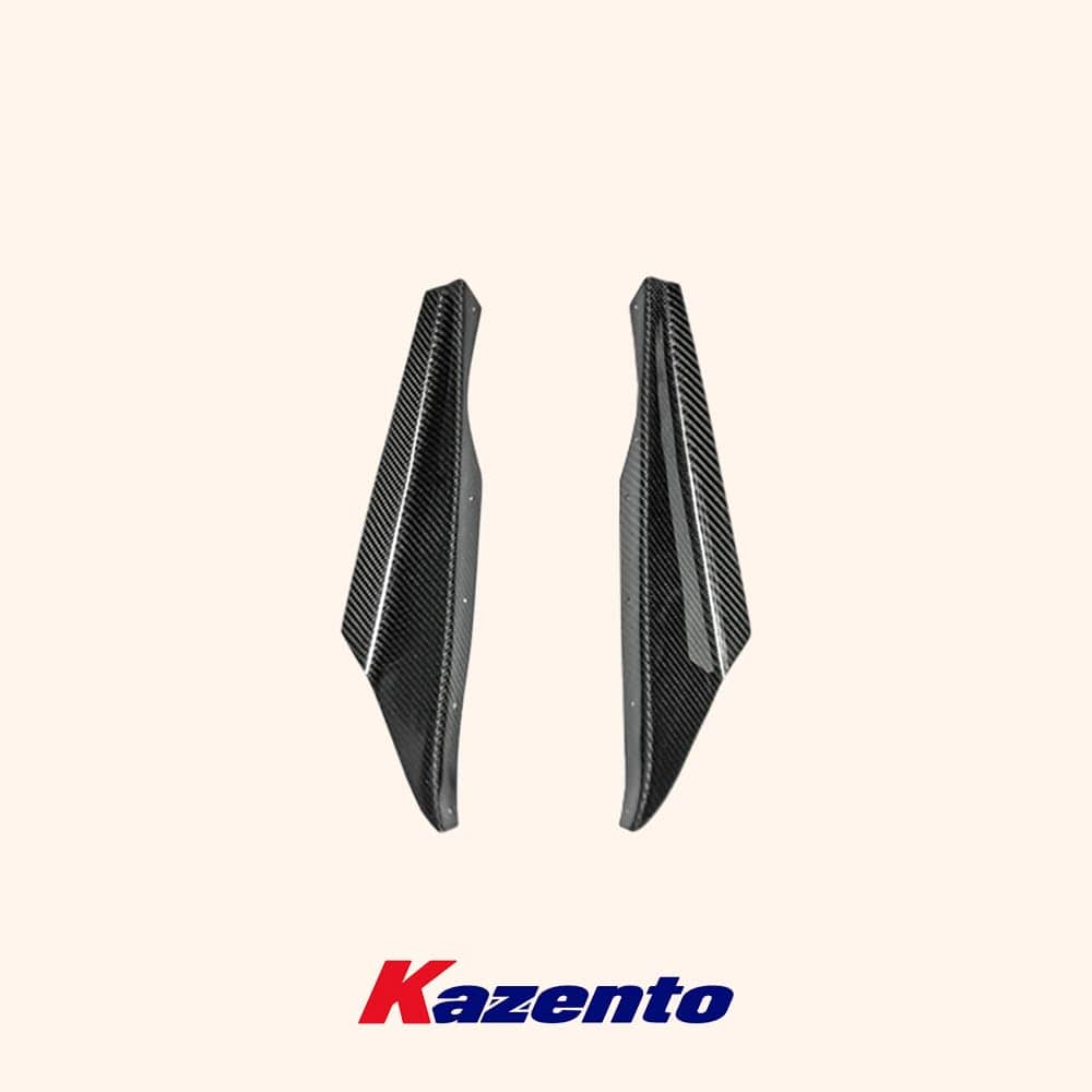 Kazento For Nissan Skyline R34 GTR Z-Tune Style Carbon Fiber Front Bumper Canard (2 pcs) Kazento Carbon Parts 车身侧板 R34-CANA-ZT-CF
