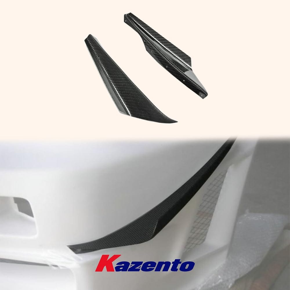 Kazento For Nissan Skyline R34 GTR Z-Tune Style Carbon Fiber Front Bumper Canard (2 pcs) Kazento Carbon Parts 车身侧板 R34-CANA-ZT-CF
