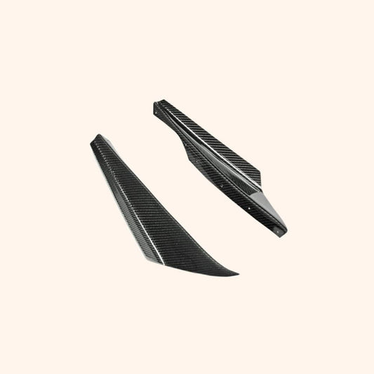 Kazento For Nissan Skyline R34 GTR Z-Tune Style Carbon Fiber Front Bumper Canard (2 pcs)