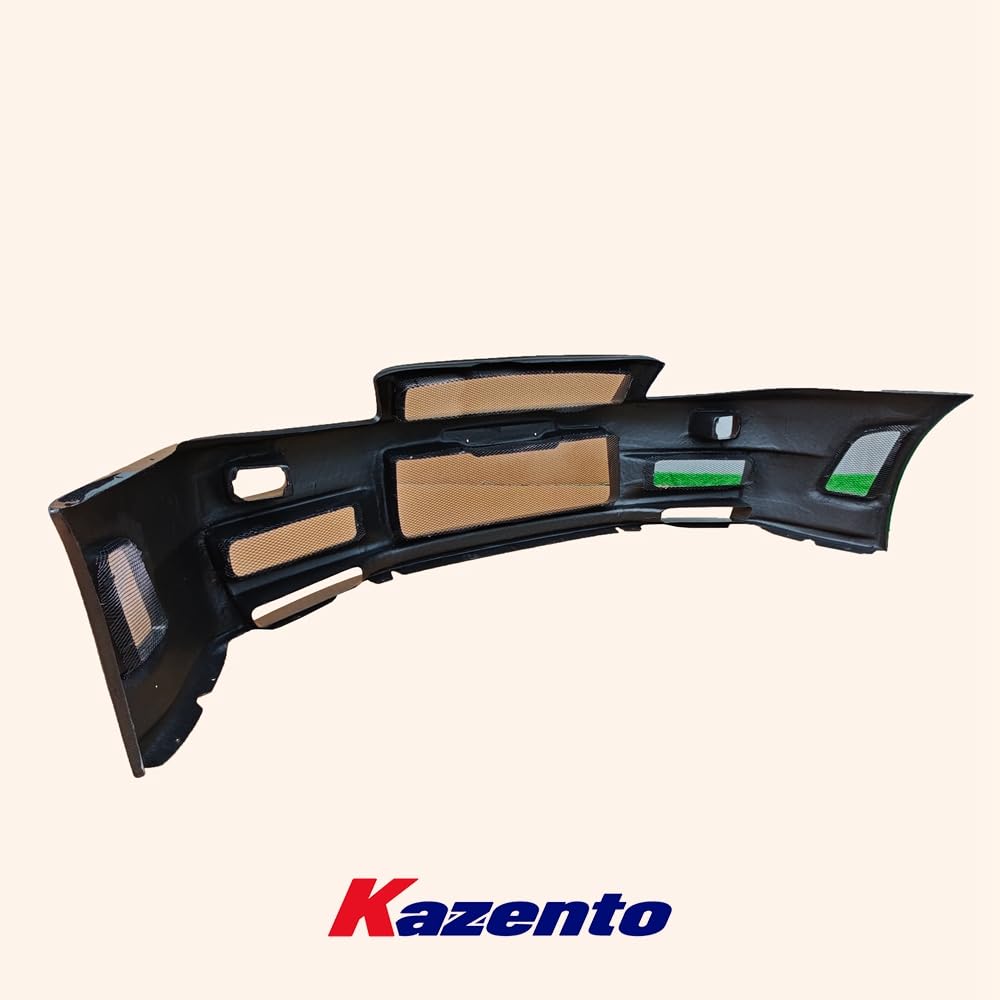 Kazento For Nissan Skyline R34 GTR ZT Style Honeycomb Carbon Fiber Front Bumper Body Kit Kazento Carbon Parts 车身侧板 R34-FB-ZT-GTR-HCF