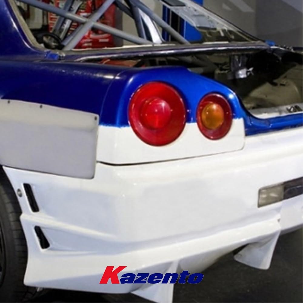 Kazento For NISSAN Skyline R34 GTT 2 Door GTR-Style Rear Fender Body Kits FRP Unpainted Kazento Carbon Parts 车身侧板 R34-RF-GTT-FRP
