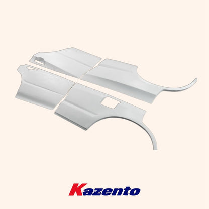 Kazento For Nissan Skyline R34 GTT 4 Door Only FRP Unpaint Rear Fender 4pcs Body Kits Kazento Carbon Parts 车身侧板 R34-RF-4D-FRP