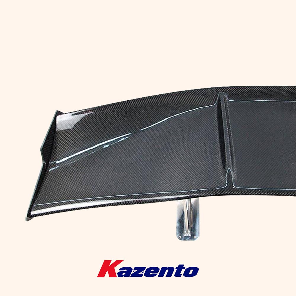 Kazento For Nissan Skyline R34 GTT GTR AUTOSLK Style Carbon Rear Trunk GT Wing Spoiler Kazento Carbon Parts 车身侧板 R34-RS-AS-KD-CF