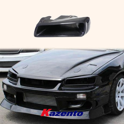 Kazento For Nissan Skyline R34 GTT GTR Carbon Vented Headlight Cover (left side 1pc)