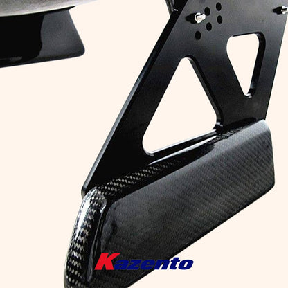 Kazento For Nissan Skyline R34 GTT GTR TOPS Style Carbon Rear Trunk GT Wing Spoiler Kazento Carbon Parts 车身侧板 R34-RS-TP-KD-CF