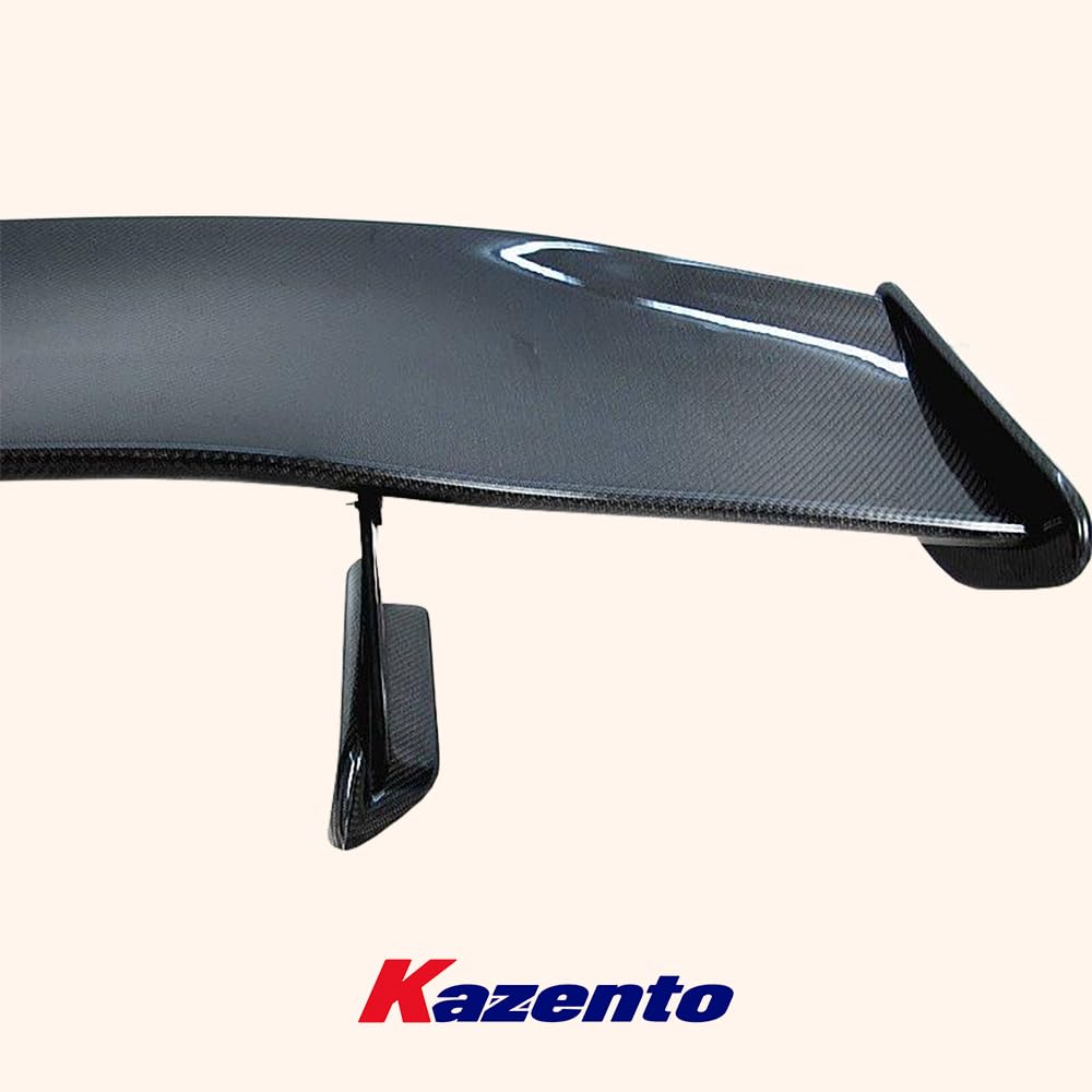 Kazento For Nissan Skyline R34 GTT GTR TOPS Style Carbon Rear Trunk GT Wing Spoiler Kazento Carbon Parts 车身侧板 R34-RS-TP-KD-CF