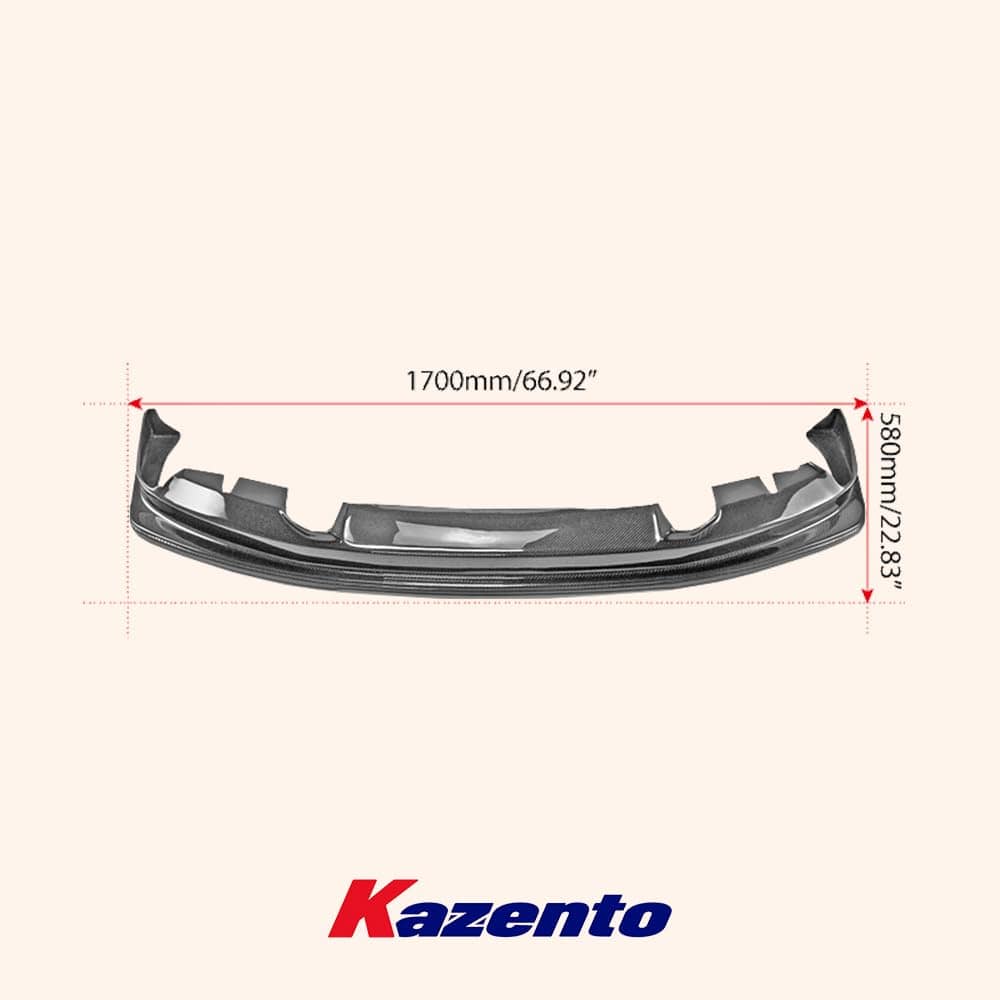 Kazento For Nissan Skyline R34 (GTT only) HSM Type Carbon Fiber Front Bumper Bottom Lip Kazento Carbon Parts 车身侧板 R34-FL-HSM-CF