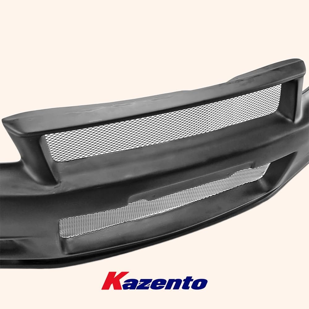 Kazento For Nissan Skyline R34 (GTT only) ZT Fiberglass Unpaint Front Bumper Body Kits Kazento Carbon Parts 车身侧板 R34-FB-ZT-GTT-FRP