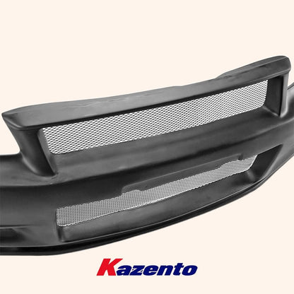 Kazento For Nissan Skyline R34 (GTT only) ZT Fiberglass Unpaint Front Bumper Body Kits Kazento Carbon Parts 车身侧板 R34-FB-ZT-GTT-FRP