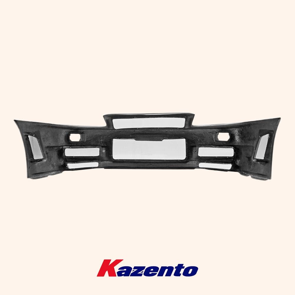 Kazento For Nissan Skyline R34 (GTT only) ZT Fiberglass Unpaint Front Bumper Body Kits Kazento Carbon Parts 车身侧板 R34-FB-ZT-GTT-FRP