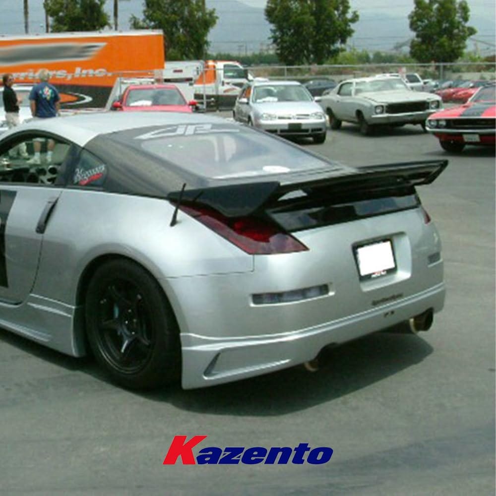 Kazento For Nissan Z33 2003-08 350Z JP Style Fiberglass FRP Unpaint Rear Bumper Lip Kazento Carbon Parts 车身侧板 350Z-RL-JP-FRP
