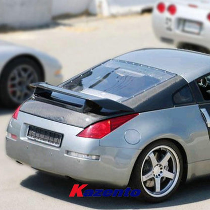 Kazento For Nissan Z33 2003-08 350Z OE Type Carbon Fiber Roof Trunk Boot Replacement Kazento Carbon Parts 车身侧板 350Z-TRUNK-OE-CF