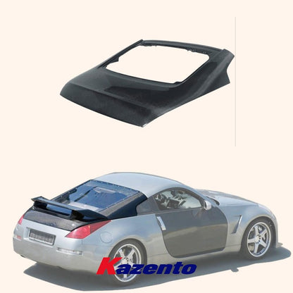 Kazento For Nissan Z33 2003-08 350Z OE Type Carbon Fiber Roof Trunk Boot Replacement Kazento Carbon Parts 车身侧板 350Z-TRUNK-OE-CF