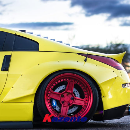 Kazento For Nissan Z33 2003-08 350Z RB Style Fiberglass FRP Unpaint Rear Fender Flare Kazento Carbon Parts 车身侧板 350Z-RF-RB2-FRP