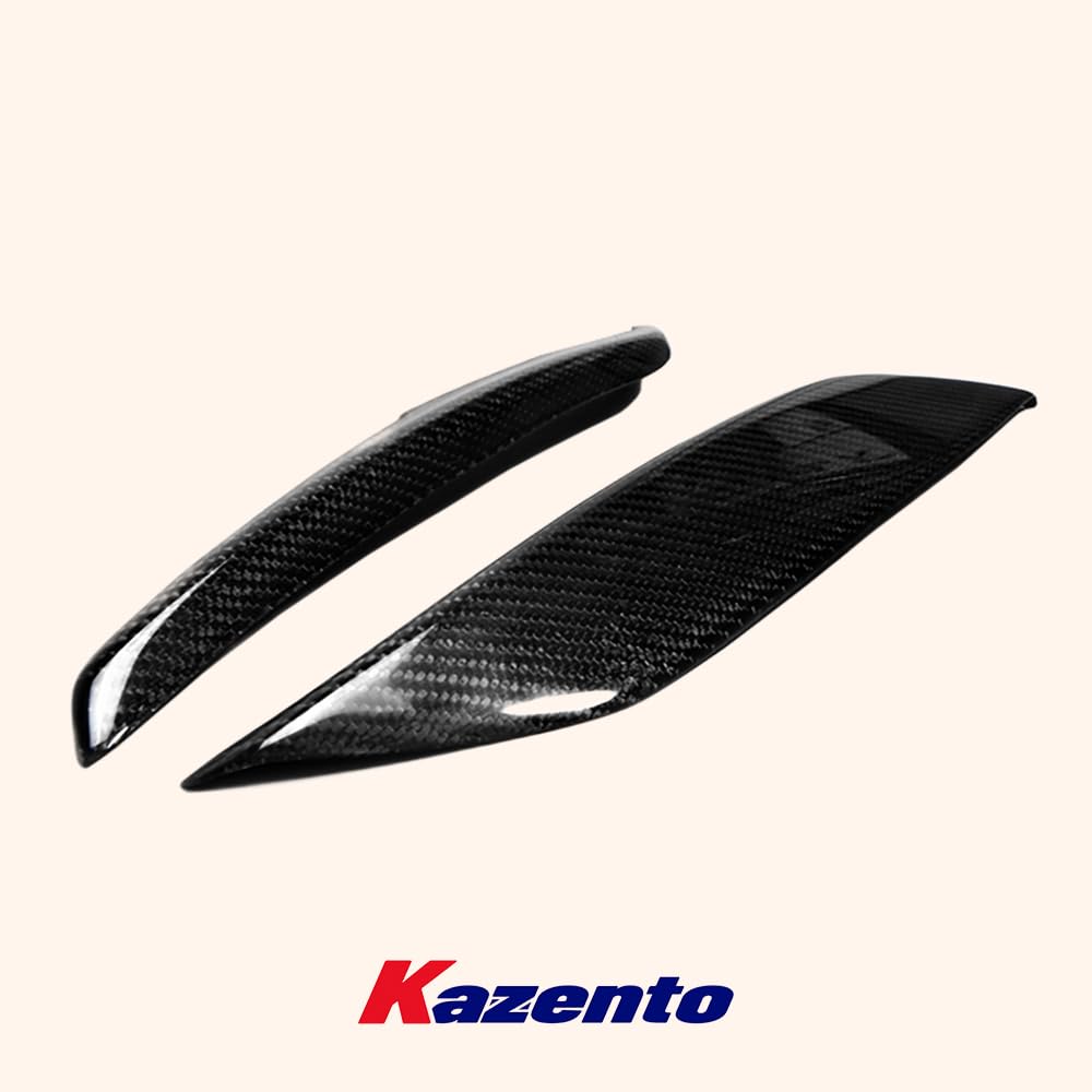 Kazento For Nissan Z33 350Z 2003-08  Carbon Fiber Front Bumper Hood Eyelid Eyebrow Pair Kazento Carbon Parts 车身侧板 350Z-EYE-CF