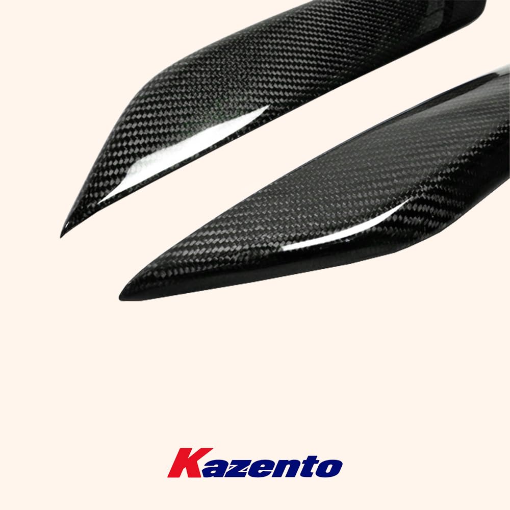Kazento For Nissan Z33 350Z 2003-08  Carbon Fiber Front Bumper Hood Eyelid Eyebrow Pair Kazento Carbon Parts 车身侧板 350Z-EYE-CF