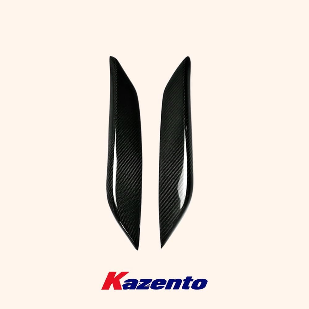 Kazento For Nissan Z33 350Z 2003-08  Carbon Fiber Front Bumper Hood Eyelid Eyebrow Pair Kazento Carbon Parts 车身侧板 350Z-EYE-CF