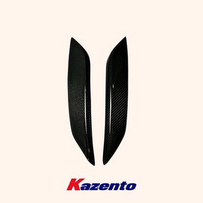 Kazento For Nissan Z33 350Z 2003-08  Carbon Fiber Front Bumper Hood Eyelid Eyebrow Pair