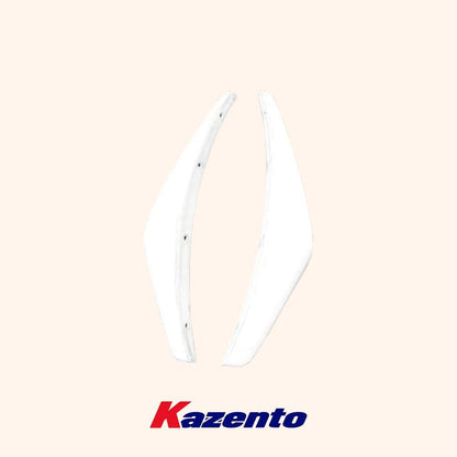 Kazento For Nissan Z33 350Z 2003-08 NIS2 Fiberglass Unpaint Front Bumper Canard Splitter Kazento Carbon Parts 车身侧板 350Z-CANA-NIS-2P-FRP
