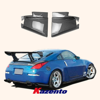 Kazento For Nissan Z33 350Z 2003-08 VRS Type Carbon Fiber Rear Diffuser Side Add On Kazento Carbon Parts 车身侧板 350Z-DIF-VRSA1&-CF