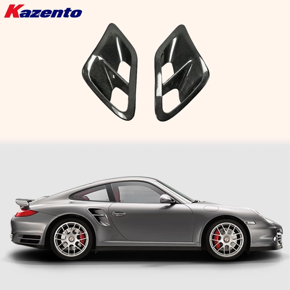 Kazento For Porsche 2007-2010 997 Turbo & GT2 Carbon Fiber Side Air Intake Scoops Kazento Carbon Parts 车身侧板 997-SV-CF