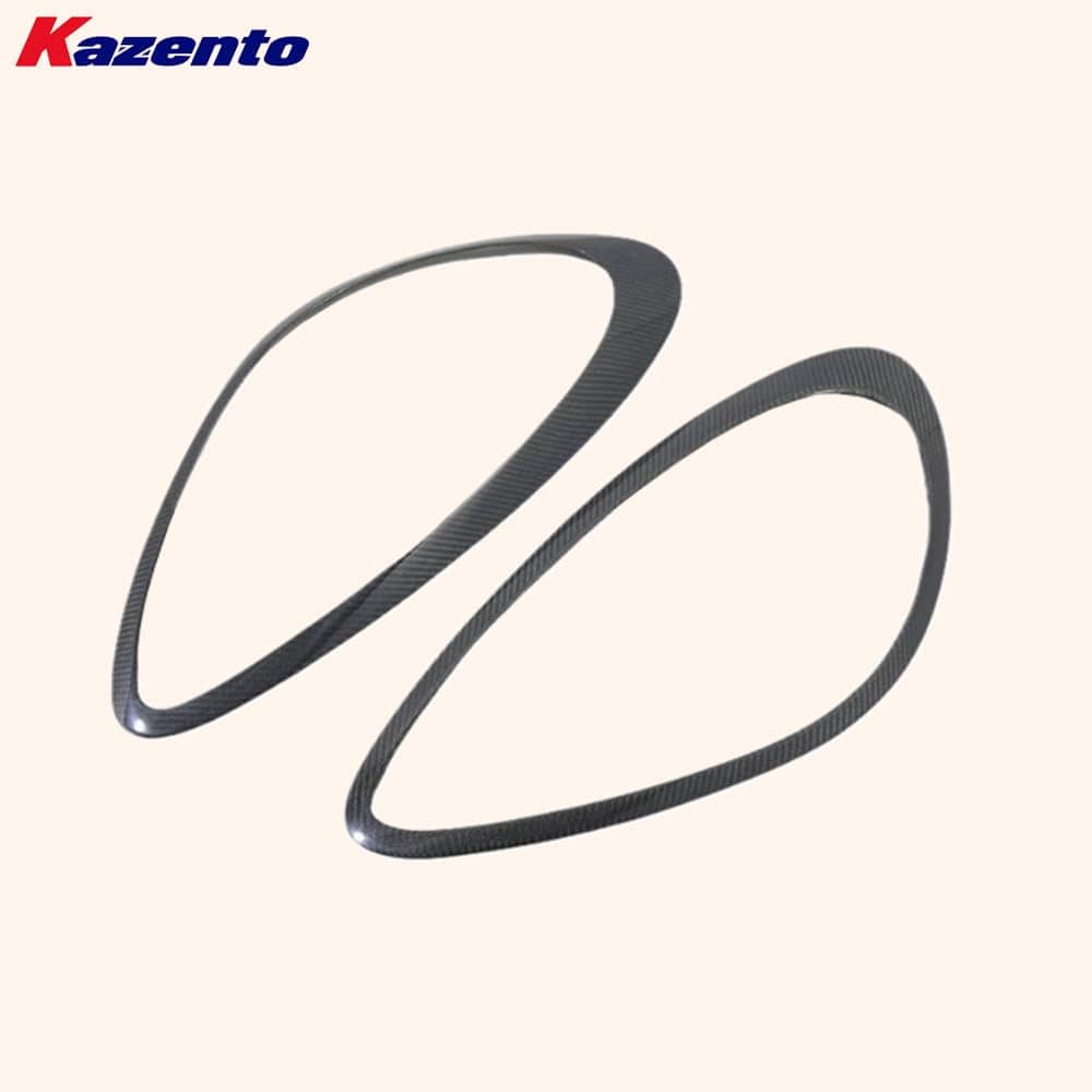 Kazento For Porsche 2011-2018 Cayenne 958 KZ Carbon Fiber Front Headlight Eyebrow Eyelid Kazento Carbon Parts 车身侧板 958-EYE-CF